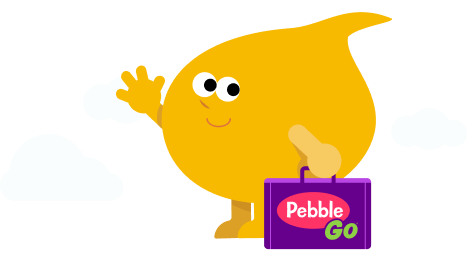 Bunceeman waving goodbye with a suitecase