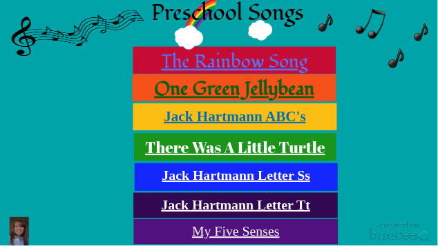 Buncee Prek Songs